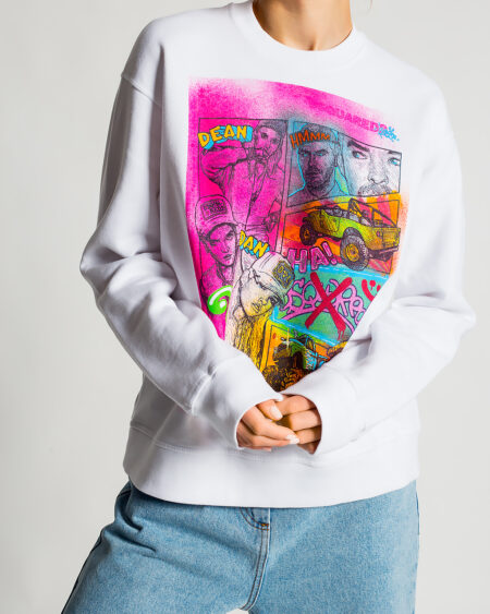 HOODIE DSQUARED2 WHITE