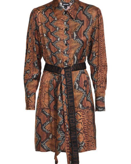 DRESS JUST CAVALLI BROWN VARIANT