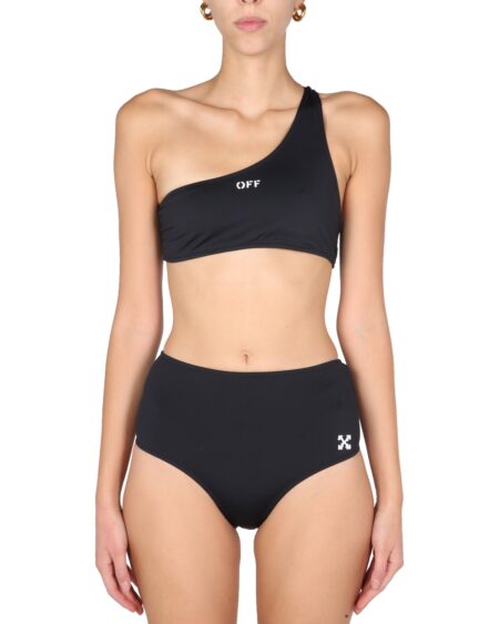 SWIMSHORTS OFF WHITE BLACK