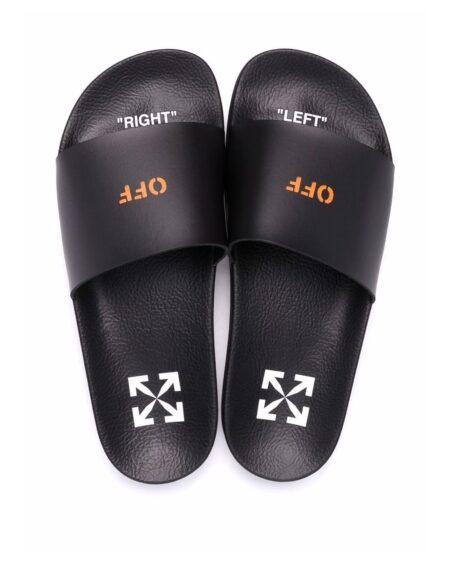 SLIDERS OFF WHITE BLACK/ORANGE
