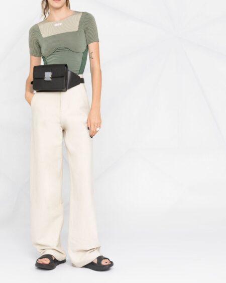 T-SHIRT OFF WHITE GREEN