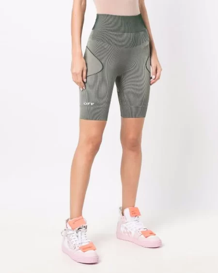 SHORTS OFF WHITE GREEN