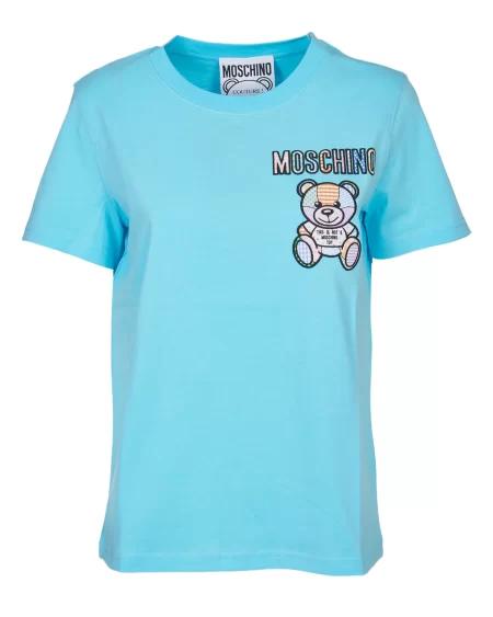 T-SHIRT MOSCHINO LIGHT BLUE