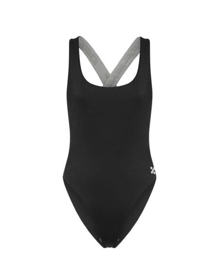 SWIMSUIT OFF WHITE BLACK