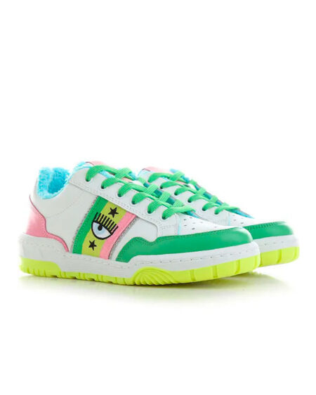 SNEAKERS CHIARA FERRAGNI GREEN/PINK