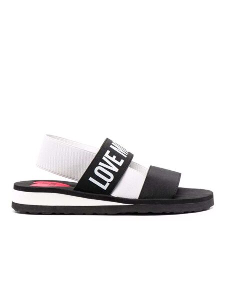 SLIDERS LOVE MOSCHINO BLACK/WHITE