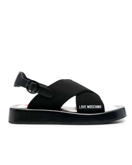 SANDALS LOVE MOSCHINO WHITE