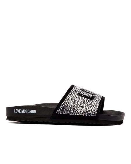 SLIDERS LOVE MOSCHINO SILVER