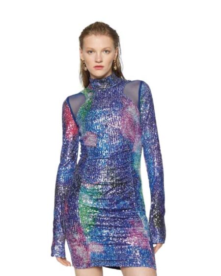 Vestido Cuello Alto