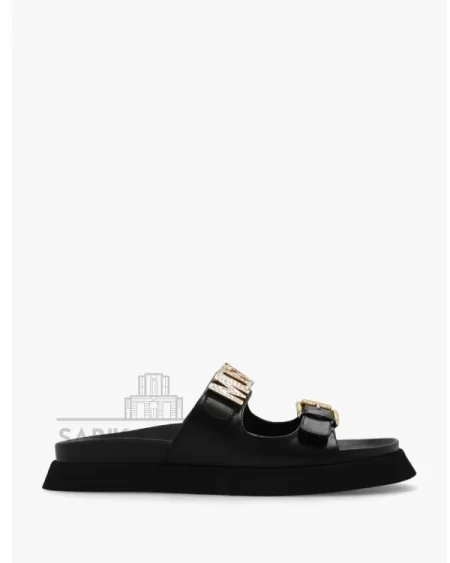 Sandals con Logo Black
