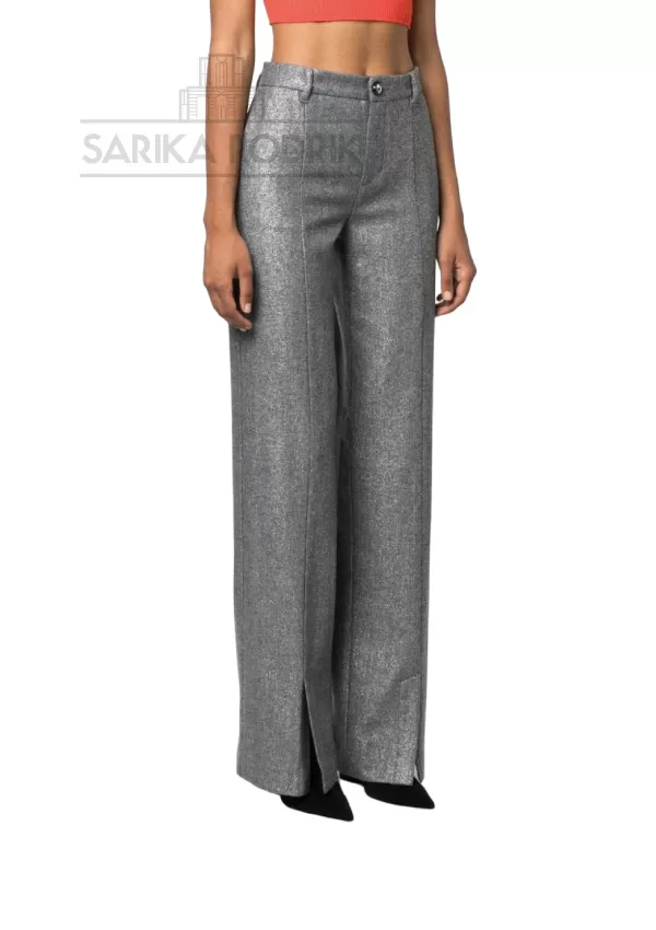 Pantalon Lurex Wide Legs Grey