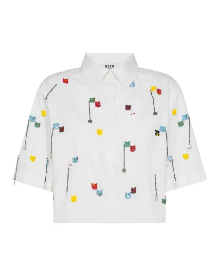 Camisa con Aplicaciones