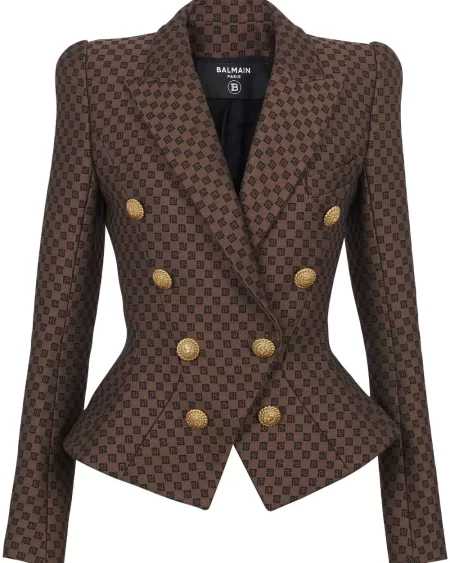 Blazer Jacquard Café