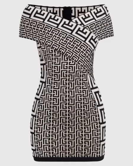 Vestido Marfil/Negro