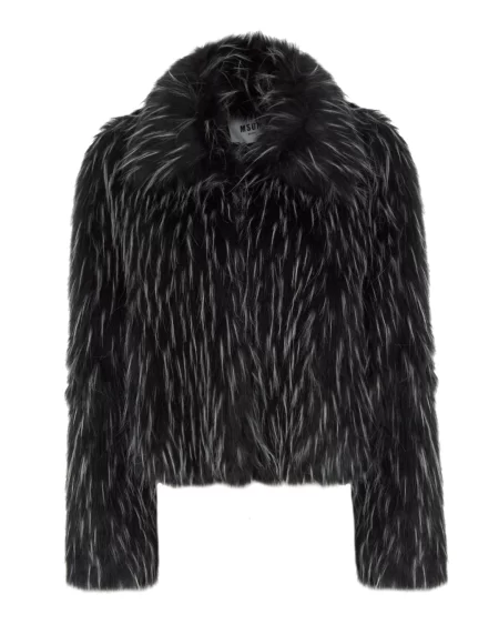 Chaqueta Pelo Negro y Blanco