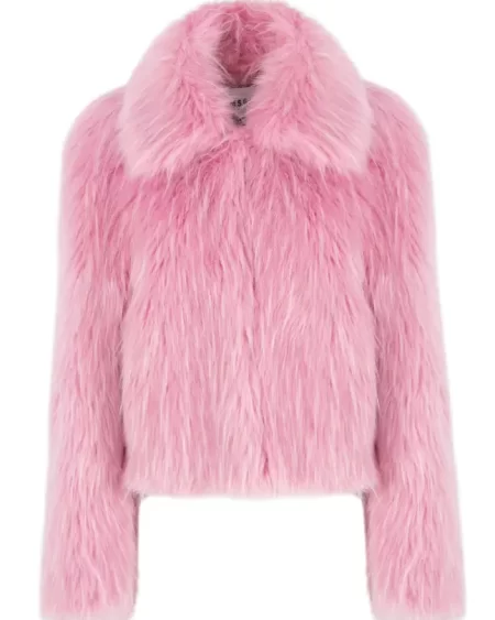 Chaqueta Pelo Sintetico Rosada