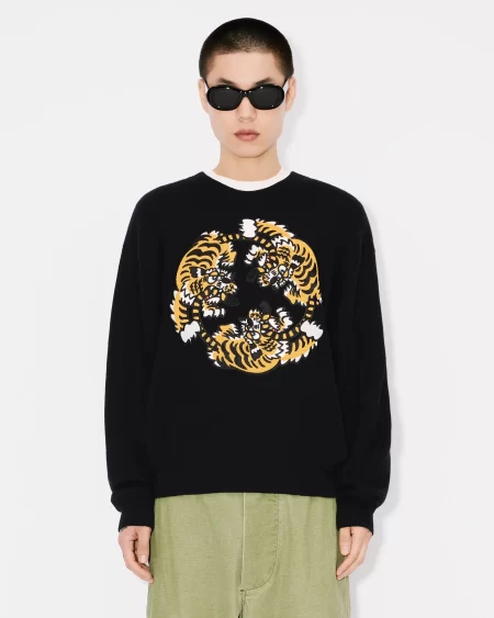 Sueter bordado en lana y algodón 'KENZO VERDY MARKET'