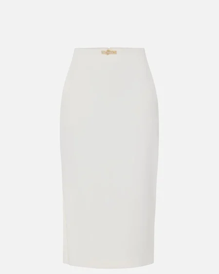Falda Blanca Elisabetta Franchi