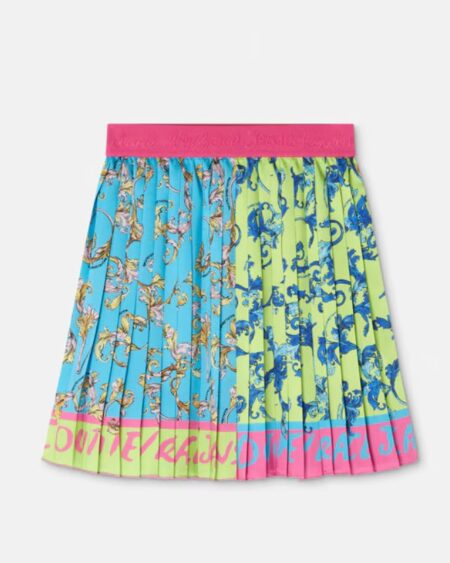 Falda Plisada Versace Estampado Barroco
