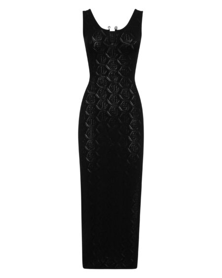 Vestido Philipp Plein Tejido Monograma