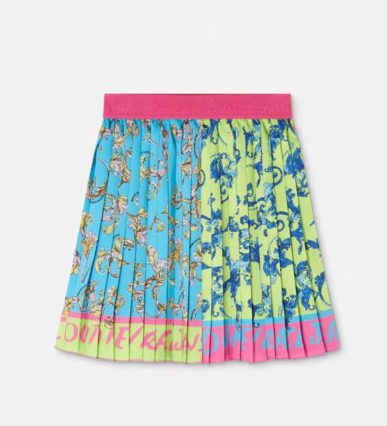 Falda Plisada Versace Estampado Barroco