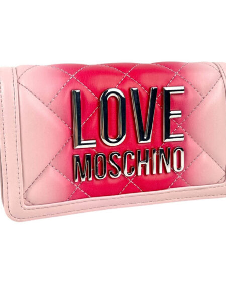 Billetera Cartera Love Moschino rosada y blanca en degrade