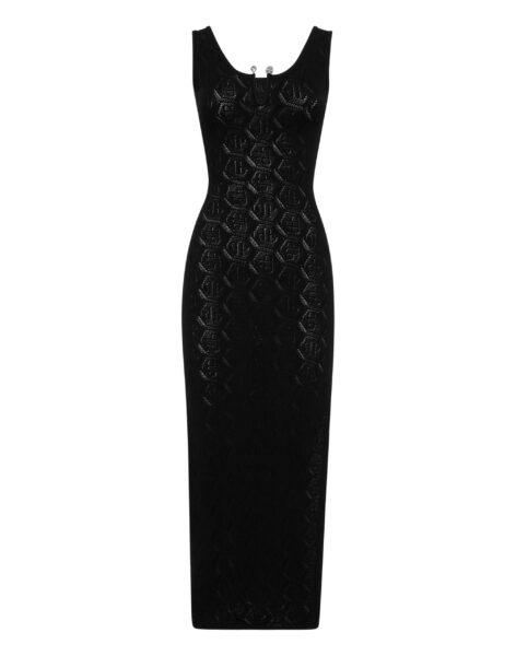 Vestido Philipp Plein Tejido Monograma