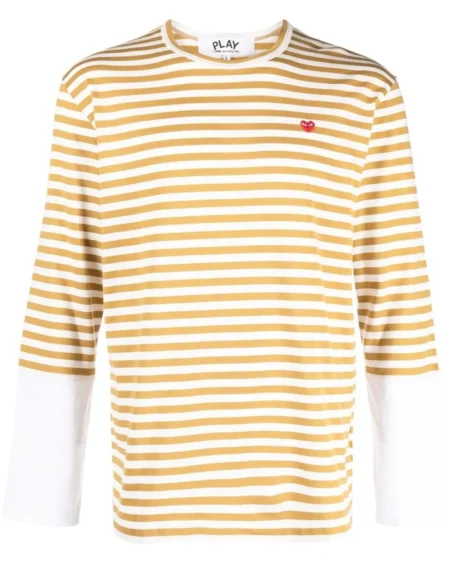 Polera Mostaza/Blanca