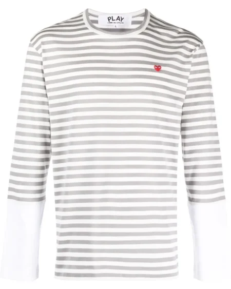 Polera Gris/Blanca