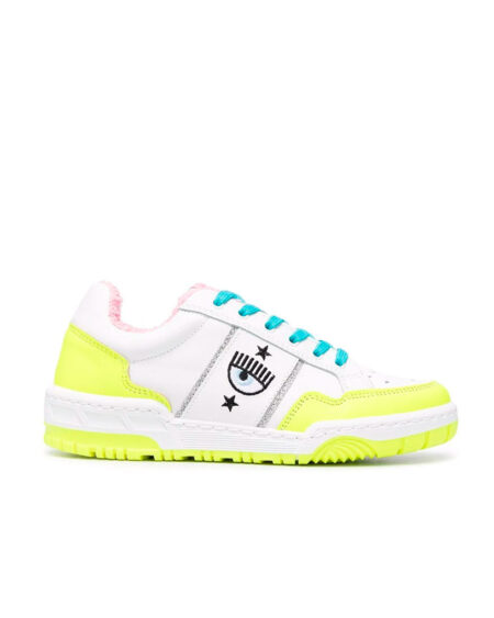 SNEAKERS CHIARA FERRAGNI WHITE/YELLOW FLUOR