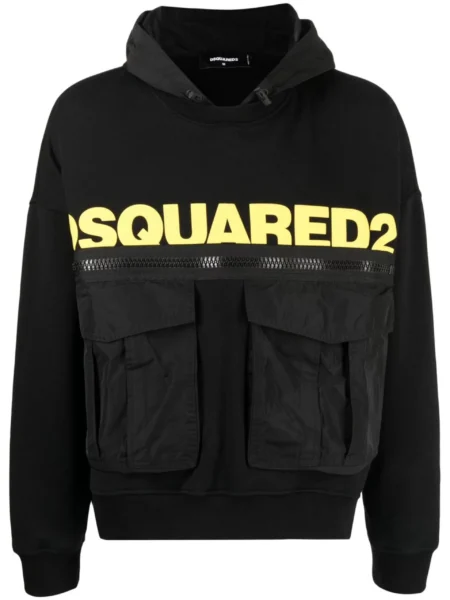 Polerón Negro Logo Amarillo