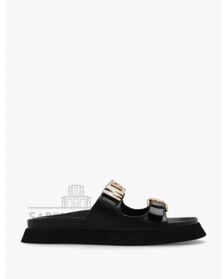 Sandals con Logo Black