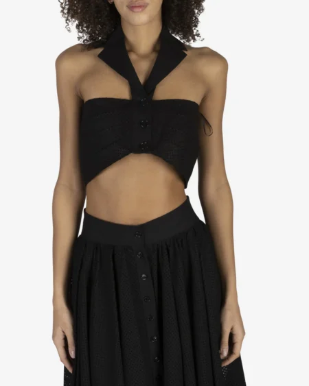 Top - Halter Negro