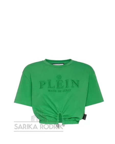 Polera Cropped Iconic Plein Green