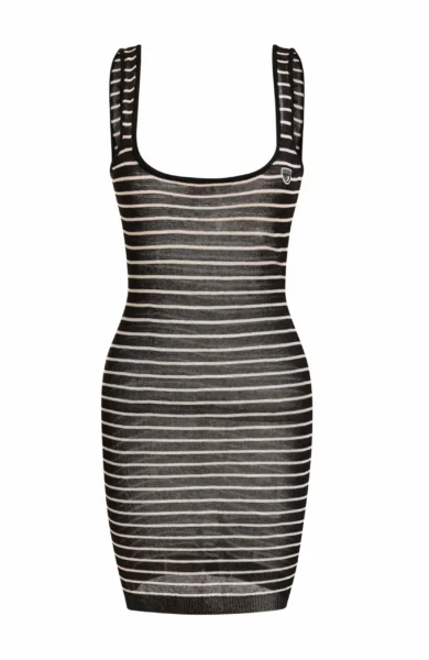 Vestido - Negro con Líneas