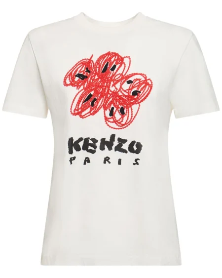 Polera - Blanca con Logo Rojo