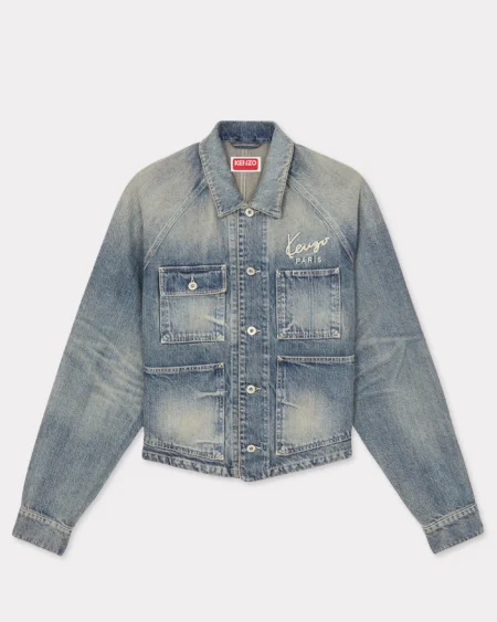 Chaqueta de Jeans con Logo