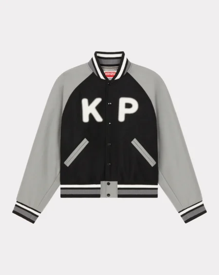 Chaqueta Varsity - Gris/Negro