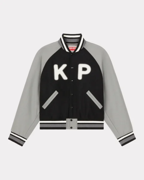 Chaqueta Varsity - Gris/Negro