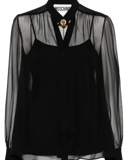 Blusa Moschino Transparente