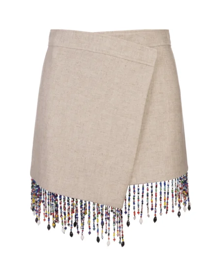 Falda Beige Asimétrica