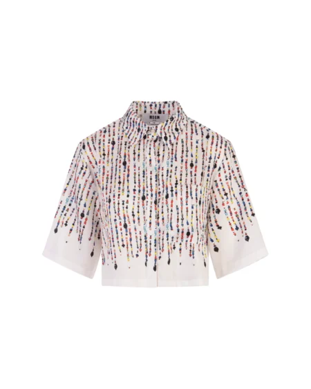 Camisa Croptop con Aplicaciones