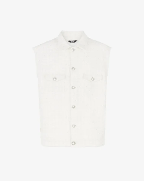 Chaqueta GCDS con brillos sin mangas