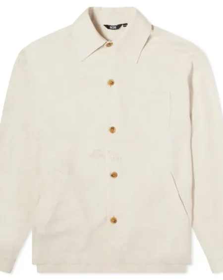 Sobrecamisa GCDS de lino con logo