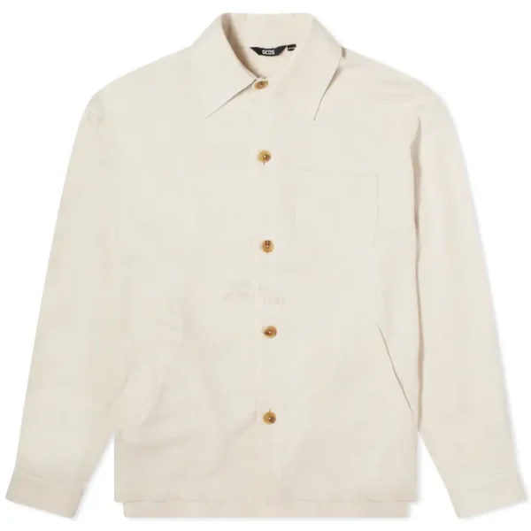 Sobrecamisa GCDS de lino con logo