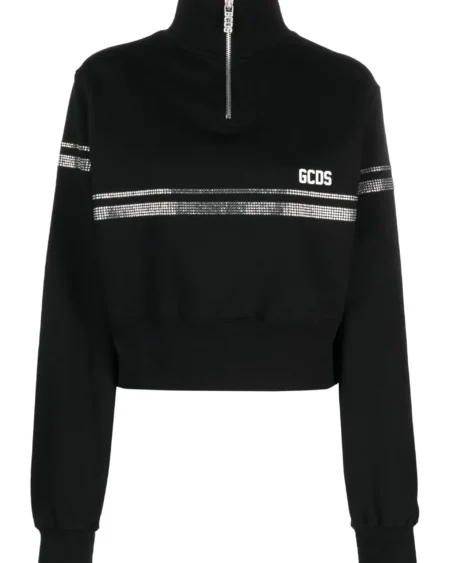 Sudadera GCDS cropped brillos