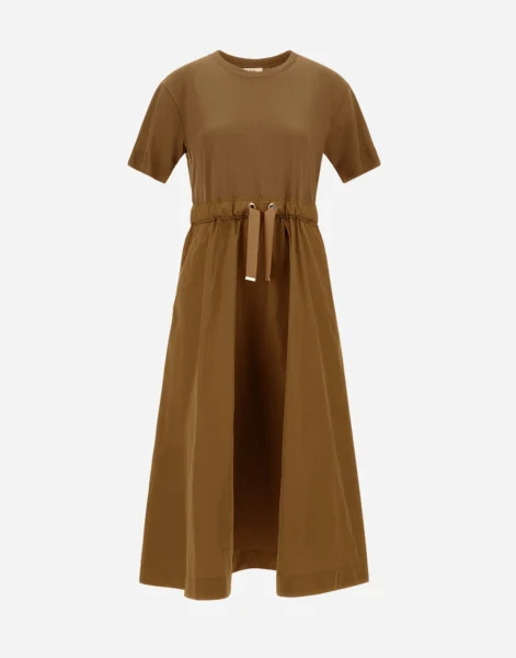 Vestido con Falda de Tafetan