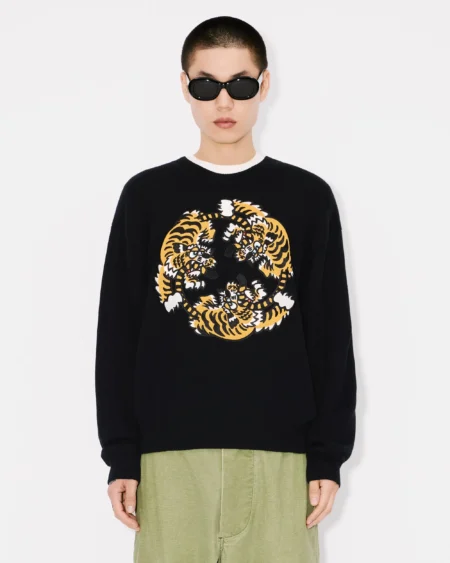 Sueter bordado en lana y algodón 'KENZO VERDY MARKET'