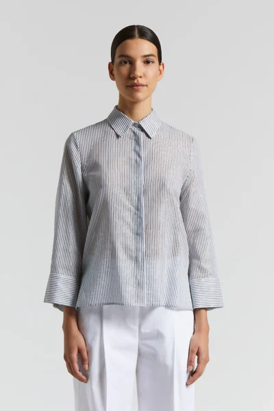 Blusa Rayas Azul Peserico