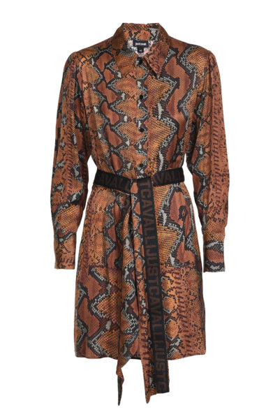 DRESS JUST CAVALLI BROWN VARIANT